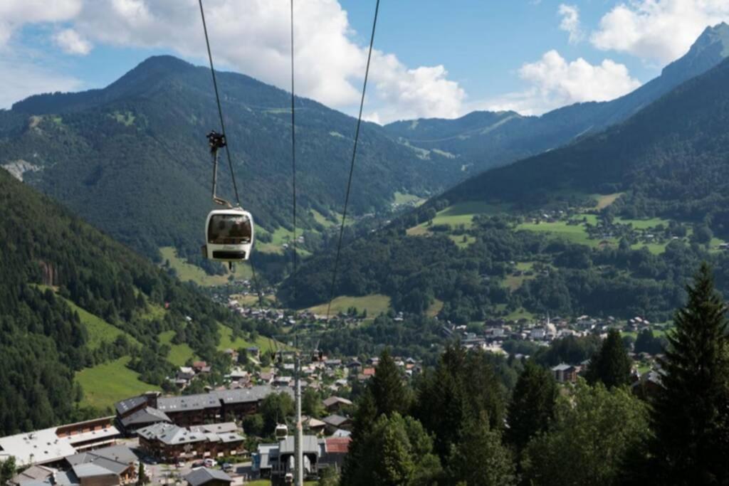 Les Cimes, Chaleureux studio 4 pers, 50m du télécabine, vue dégagée sur les pistes, DRAPS NON COMPRIS Saint-Jean-dʼAulps Extérieur photo
